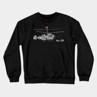 Ka-29 Grey Russian Helicopter Crewneck Sweatshirt